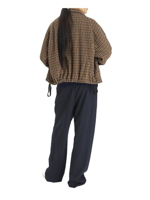 Cappotto Aria monopetto a quadri Barena | CSD5700 0528UNI UNICO